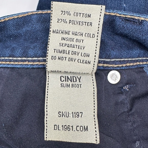 DL 1961 Cindy Slim Boot Premium Denim Boot Cut Women’s Jeans -  28 - Picture 11 of 17